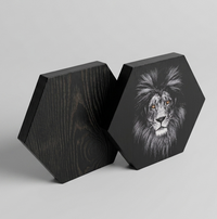 Black Wood Photo Block