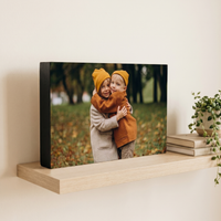 Black Wood Photo Block