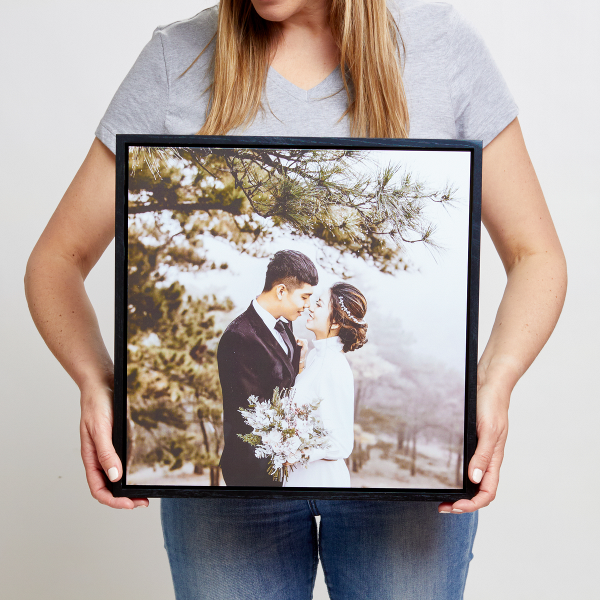 Black Square Floating Frame