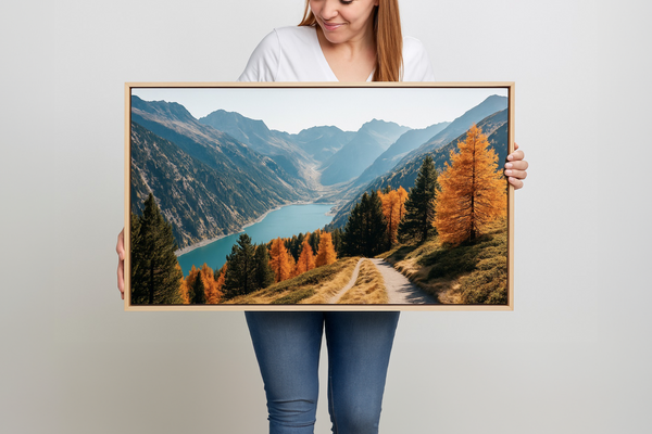 Oak Rectangle Floating Frame