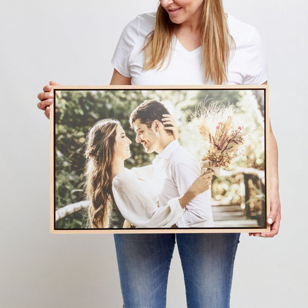 Oak Rectangle Floating Frame