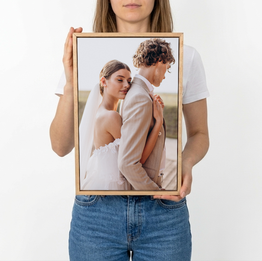 Oak Rectangle Floating Frame