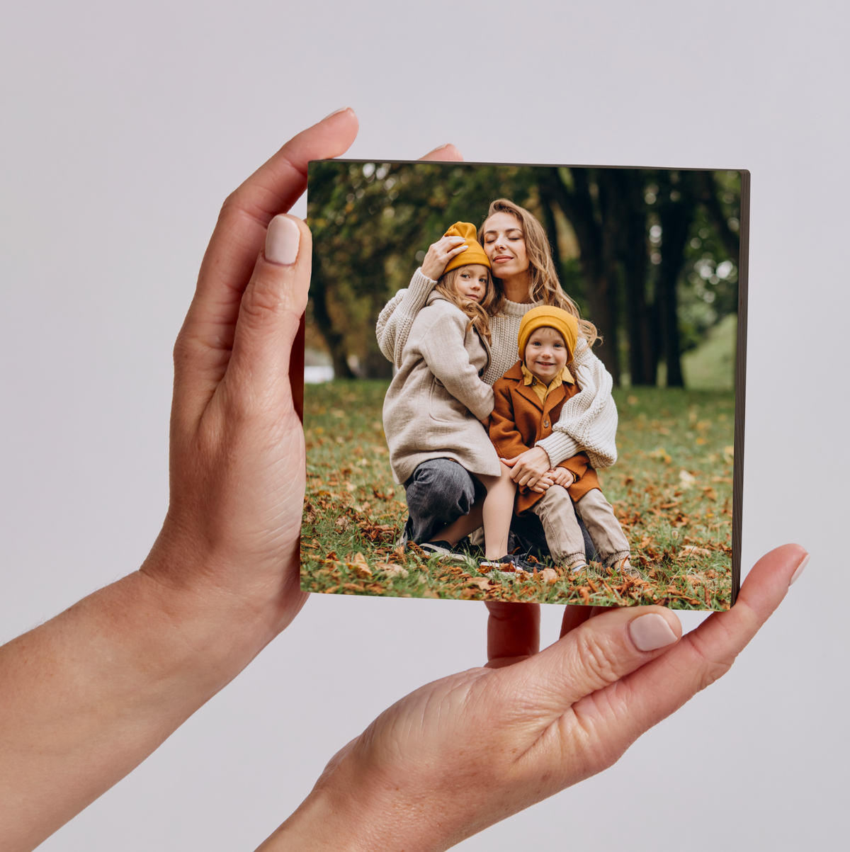 Black Wood Photo Block