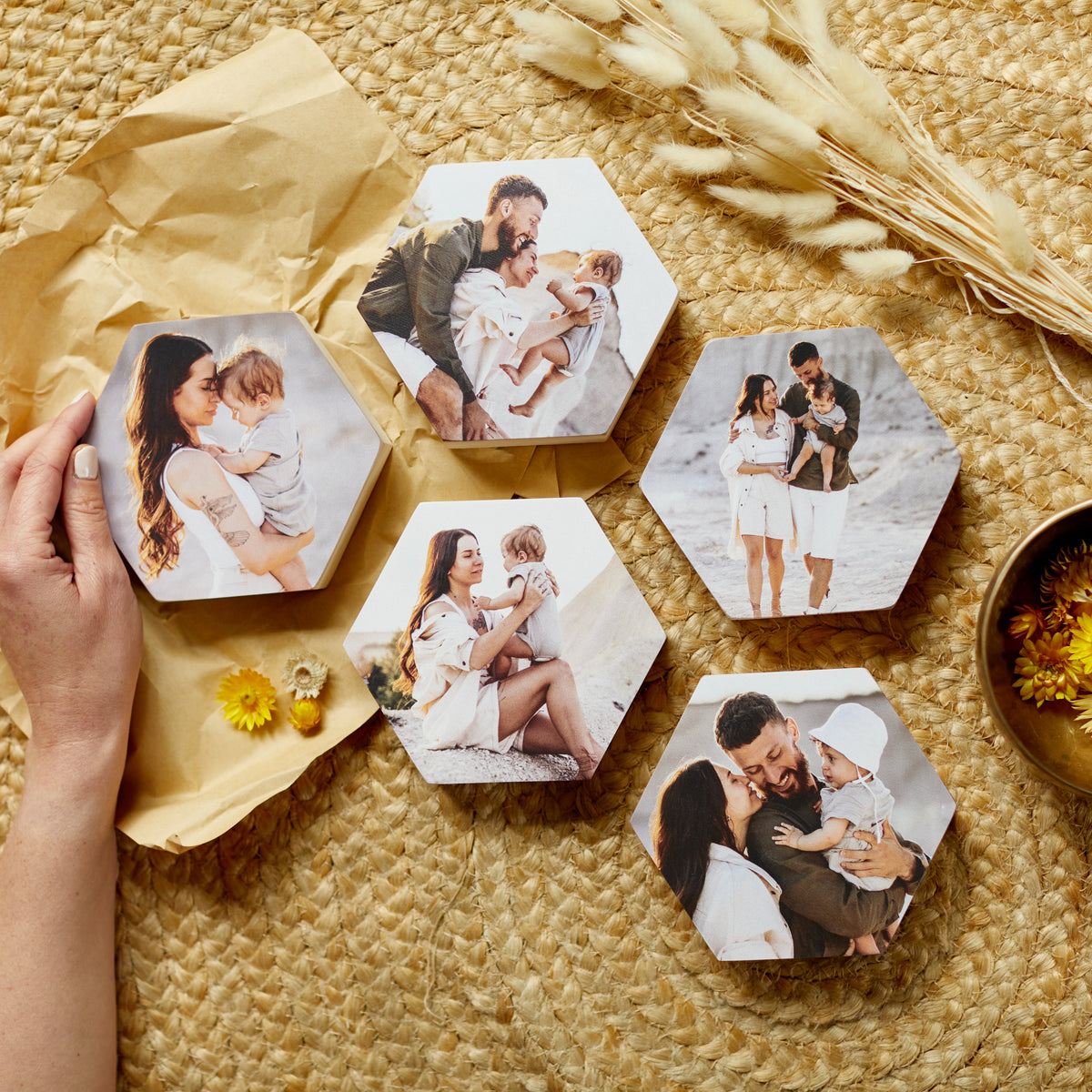 Hexagon Set of 5 Memory Blocks · Memory Block AU