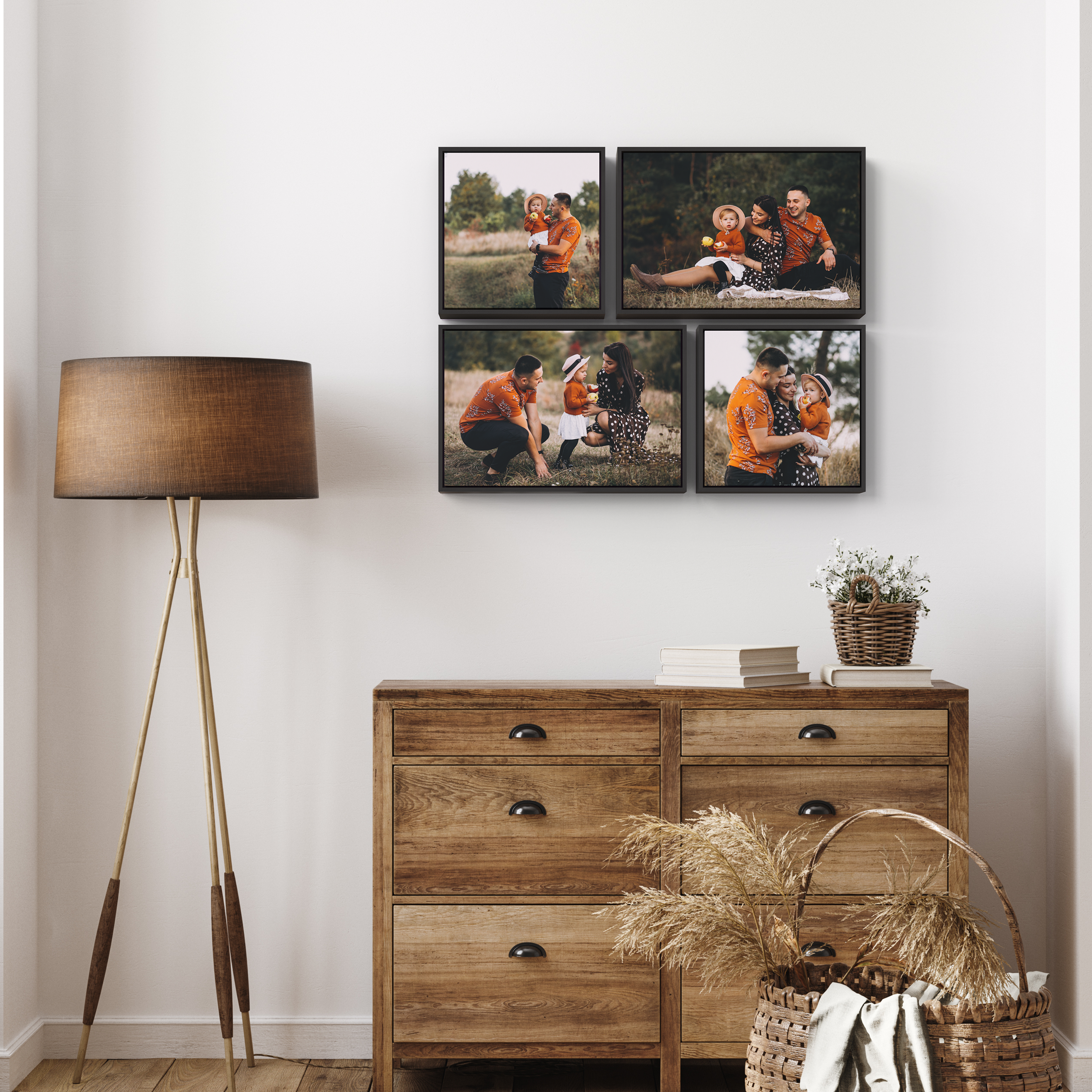 Daisy Floating Frame Set of 4