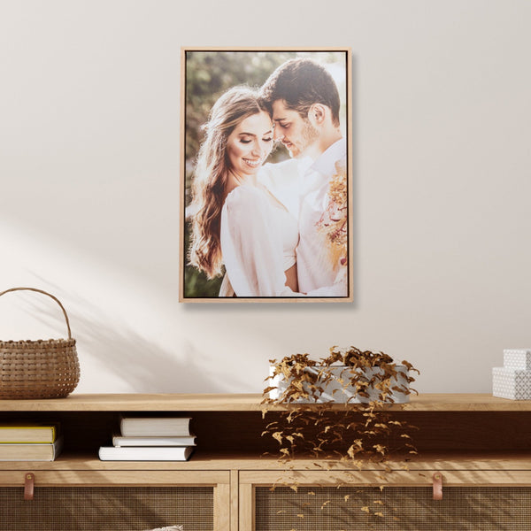 Oak Rectangle Floating Frame